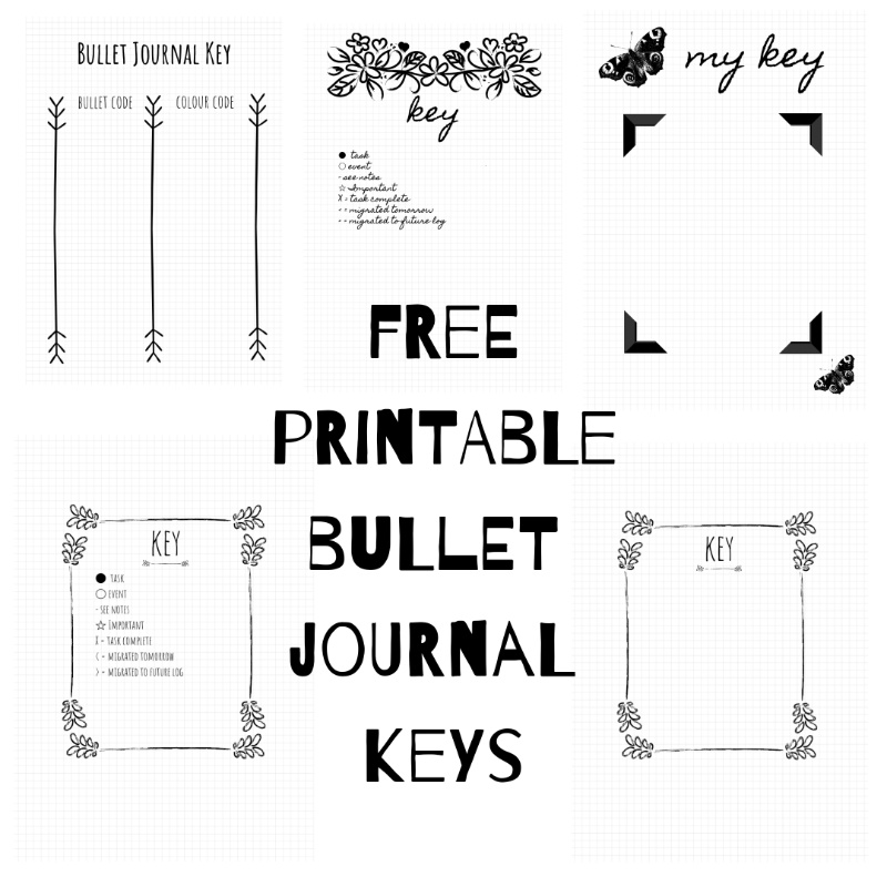 Free Bullet journal printables