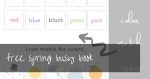 Free Spring Busy Book Printable