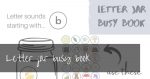 Alphabet Jar Busy Book | matching letter sounds