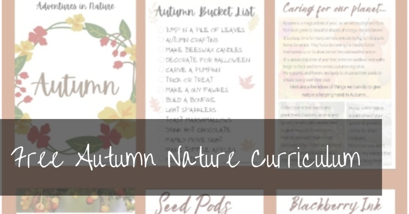 Free Autumn Nature Curriculum | Adventures in Nature