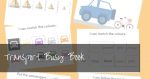 Transport Busy Book | free printable preschool vehicle busy book